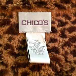 Chico's ultra-suede faux fur liner jacket